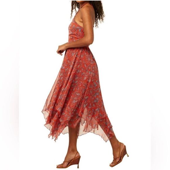 MISA Adele Dress in Aranciatta Paisley FLAWED SMALL - Picture 6 of 15